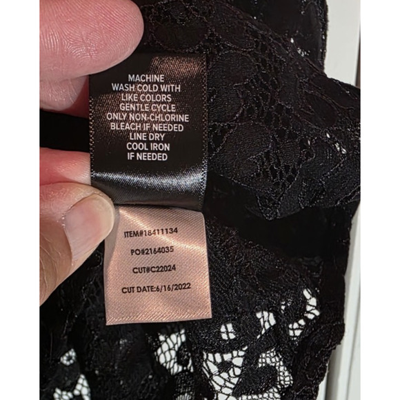 Torrid Harper Lace Blouse 3X Black WhimsyGoth Romantic Boho Plus Size Top Sheer - Picture 10 of 11